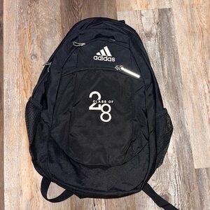 Adidas Black Men's Backpack with White Accents